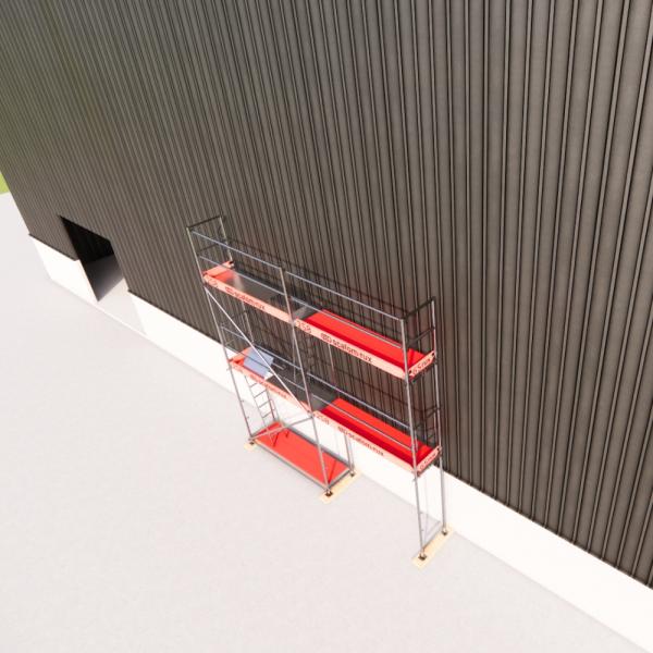 Rux Super Fassadengerüst 36m² | Komplettes Gerüstpaket – Feldlänge 2,5 m 