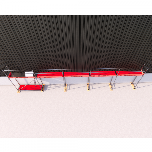 Rux Super Fassadengerüst 54m² | Komplettes Gerüstpaket – Feldlänge 2,5 m 