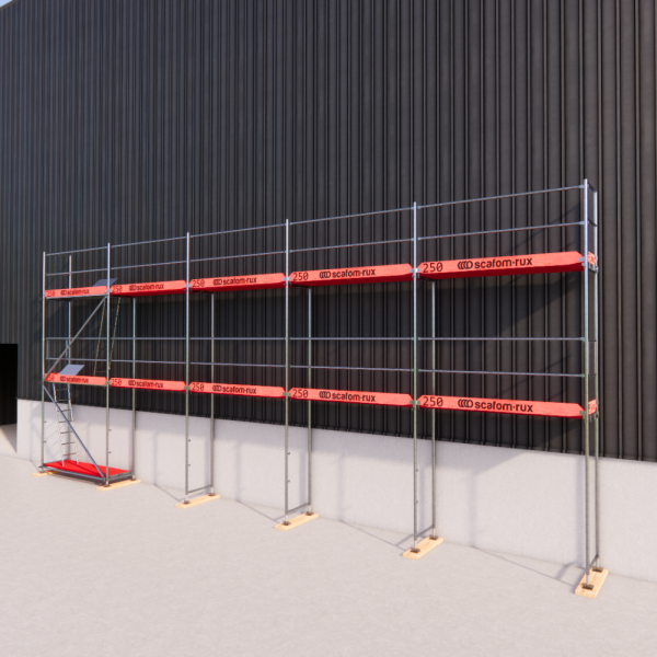 Rux Super Fassadengerüst 81m² | Komplettes Gerüstpaket – Feldlänge 2,5 m 