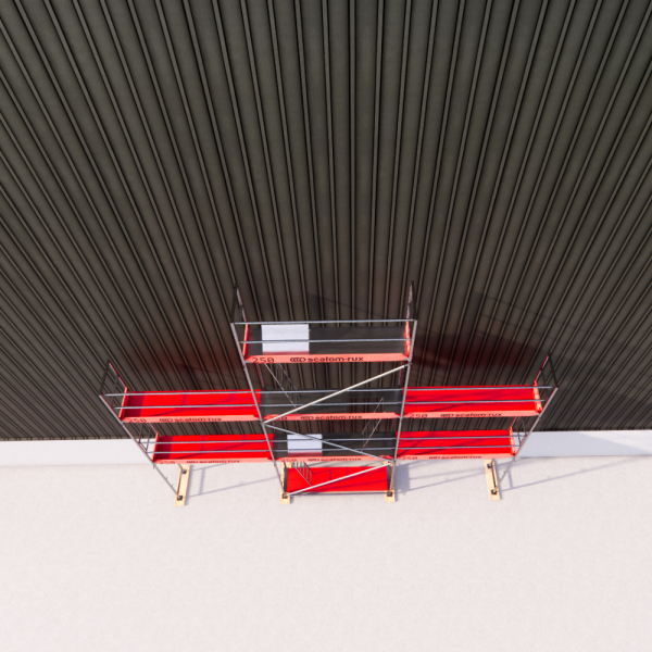 Rux Super Fassadengerüst 58m² | Komplettes Gerüstpaket – Feldlänge 2,5 m 