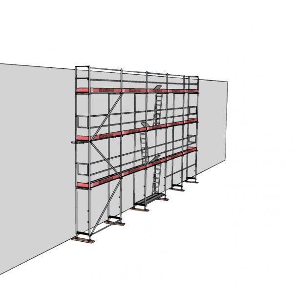 Rux Super Öse ALU Fassadengerüst 112 m², Feldlänge 3,00 m ALU-Belag 