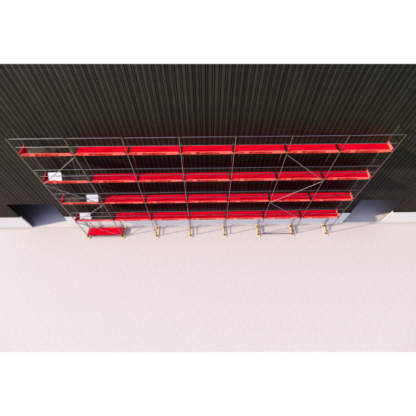 Rux Super Fassadengerüst 185m² | Komplettes Gerüstpaket – Feldlänge 2,5 m  