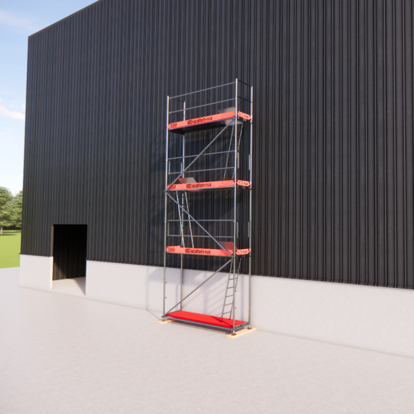 Rux Super Fassadengerüst 32m² | Komplettes Gerüstpaket – Feldlänge 3,00 m 