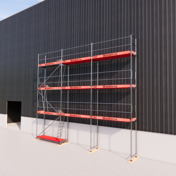 Rux Super Fassadengerüst 80m² | Komplettes Gerüstpaket – Feldlänge 3,00 m 
