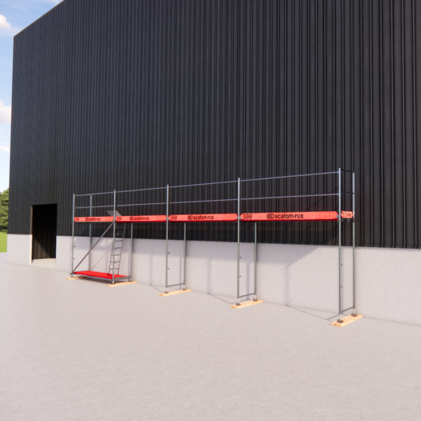 Rux Super Fassadengerüst 52m² | Komplettes Gerüstpaket – Feldlänge 3,00 m 
