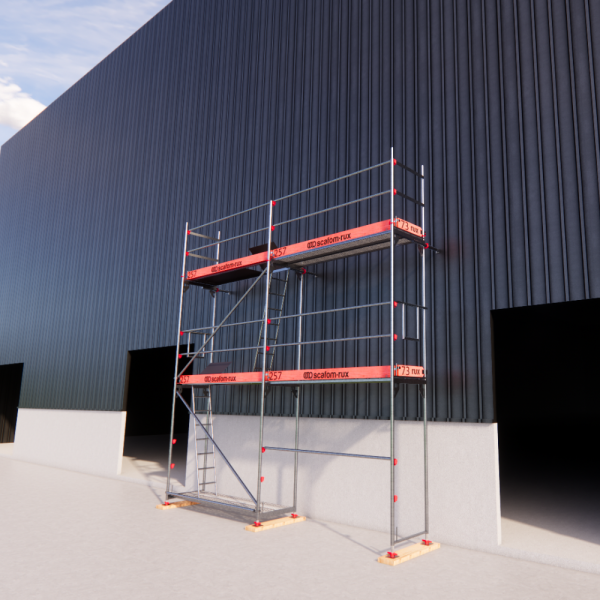 Rux Framescaff Fassadengerüst 37 m² | Komplettes Gerüstpaket - technisch kompatibel zu Layher 