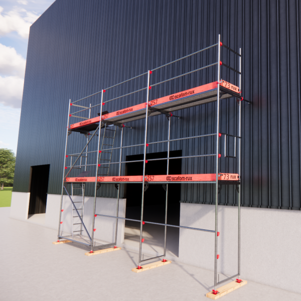 Rux Framescaff Fassadengerüst 52 m² | Komplettes Gerüstpaket - technisch kompatibel zu Layher 
