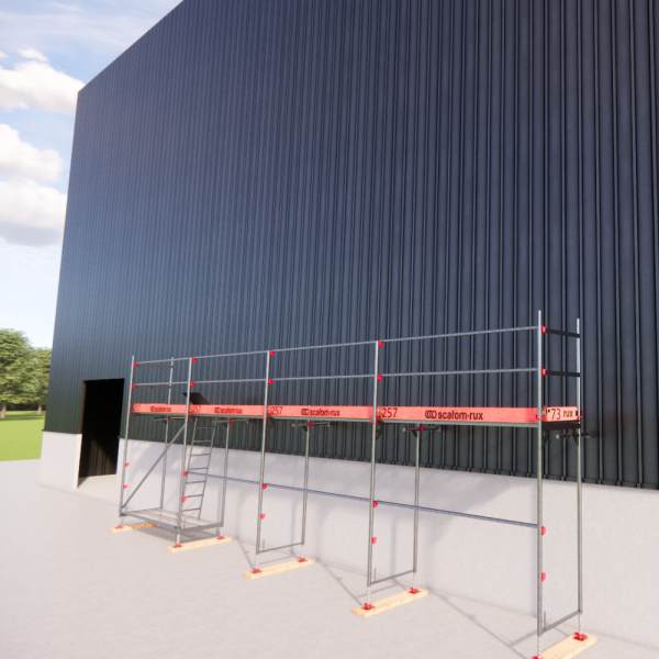 Rux Framescaff Fassadengerüst 45 m² | Komplettes Gerüstpaket - technisch kompatibel zu Layher 