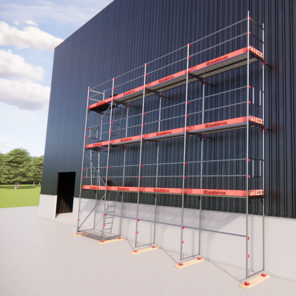 Rux Framescaff Fassadengerüst 90 m² | Komplettes Gerüstpaket - technisch kompatibel zu Layher 