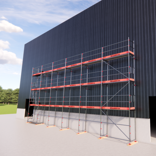 Rux Framescaff Fassadengerüst 131 m² | Komplettes Gerüstpaket - technisch kompatibel zu Layher 