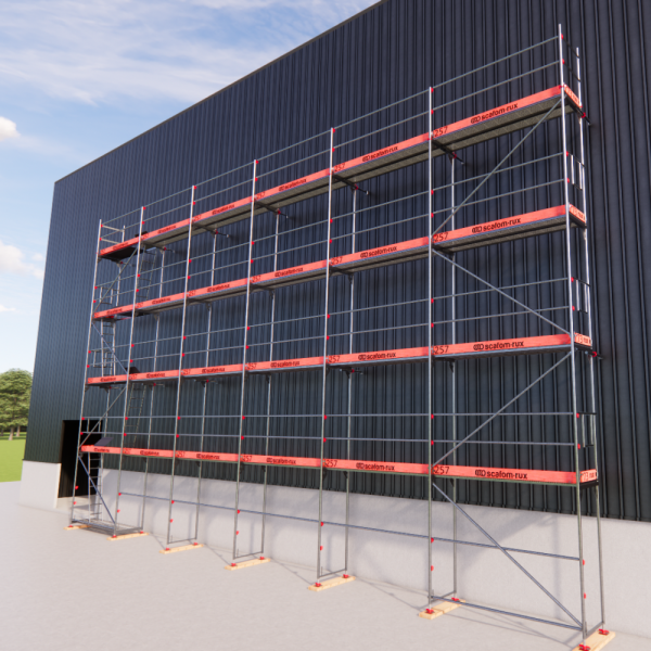 Rux Framescaff Fassadengerüst 164 m² | Komplettes Gerüstpaket - technisch kompatibel zu Layher 