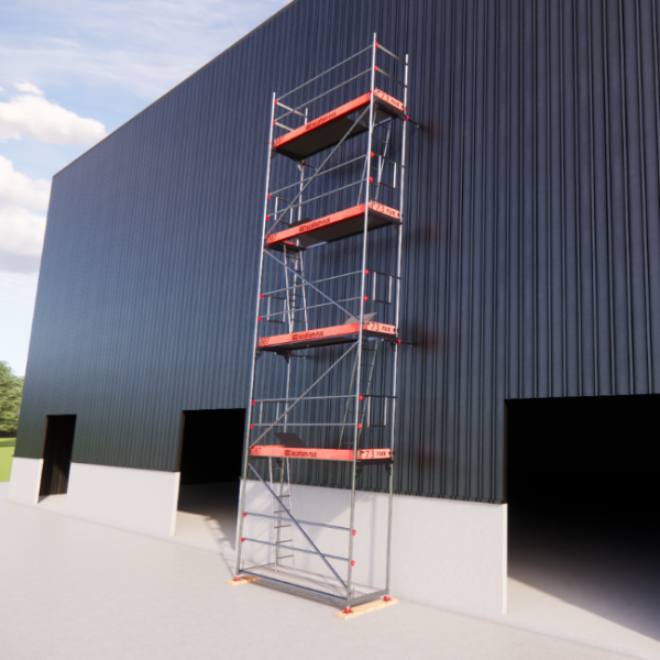Rux Framescaff Fassadengerüst 41 m² | Komplettes Gerüstpaket - technisch kompatibel zu Layher 