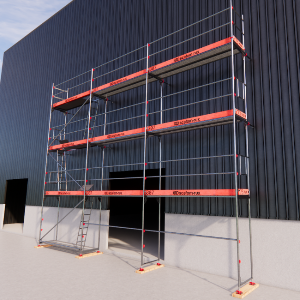 Rux Framescaff Fassadengerüst 82 m² | Komplettes Gerüstpaket - technisch kompatibel zu Layher 