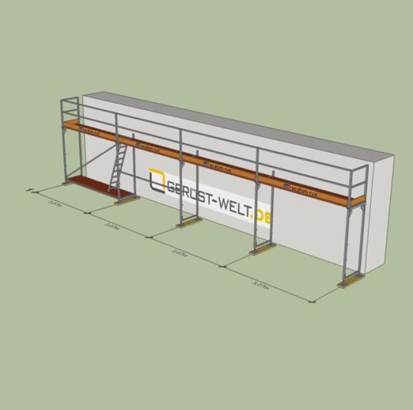 Fassadengerüst Paket Rux Framescaff, 36,84 m², Feldl. 3,07 m 