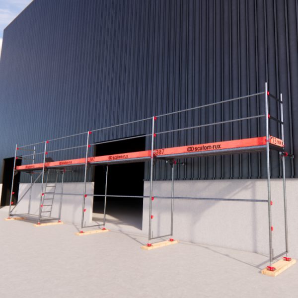 Rux Framescaff Fassadengerüst 53 m² | Komplettes Gerüstpaket - technisch kompatibel zu Layher 