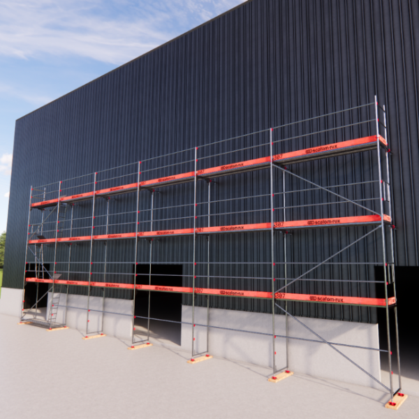 Rux Framescaff Fassadengerüst 155 m² | Komplettes Gerüstpaket - technisch kompatibel zu Layher 
