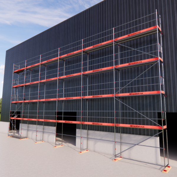 Rux Framescaff Fassadengerüst 194 m² | Komplettes Gerüstpaket - technisch kompatibel zu Layher 