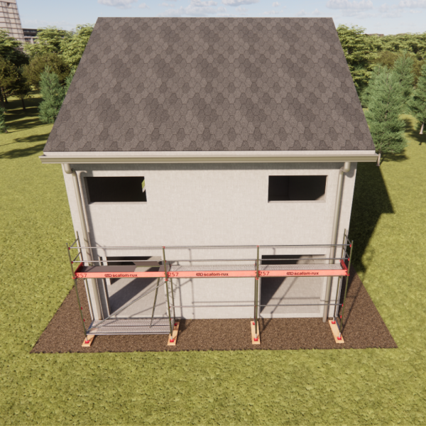 Rux Framescaff Fassadengerüst 35 m² | Komplettes Gerüstpaket - technisch kompatibel zu Layher 