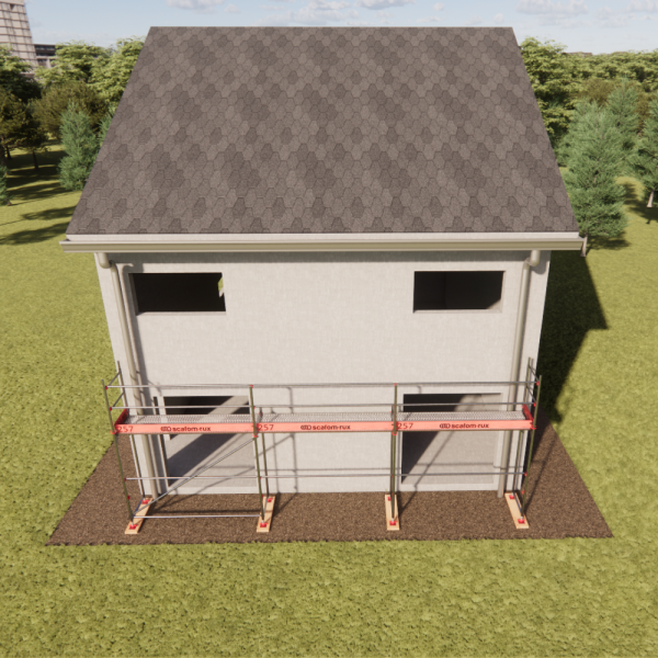 Rux Framescaff Fassadengerüst 35 m² | Komplettes Gerüstpaket - technisch kompatibel zu Layher 