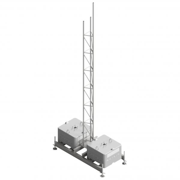 Aufstellvorrichtungen mit Gittermast Set 1000 kg 