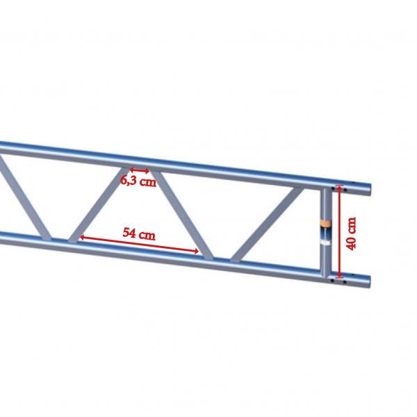 Gitterträger Aluminium 450, 10 Stück 