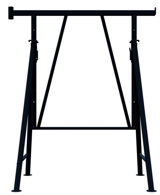 Faltgerüstbock "Compakt S 1200", braun lackiert Gr. 3 B 1.2 x H 1.20-1.95 m