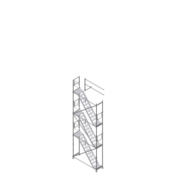 Gerüsttreppe universal, max. Ausstiegshöhe 6 m 