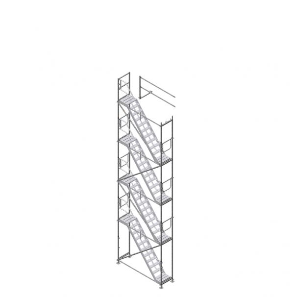 Gerüsttreppe universal, max. Ausstiegshöhe 8 m 