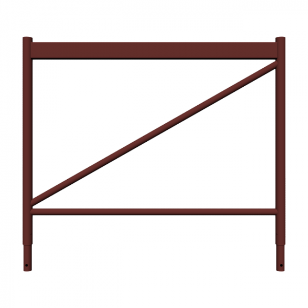 Stirngeländerrahmen (für Gerüstböcke), lackiert 1.20 m