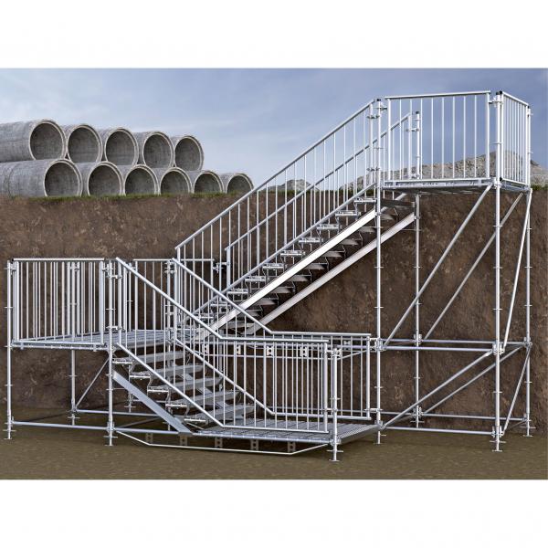 Bautreppe, Außentreppe Komfort plus 1,50 m x 3,50 m 