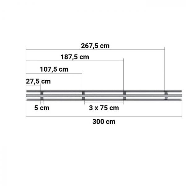 Dreieckstütze 3,00 m | bis 111 kN belastbar 