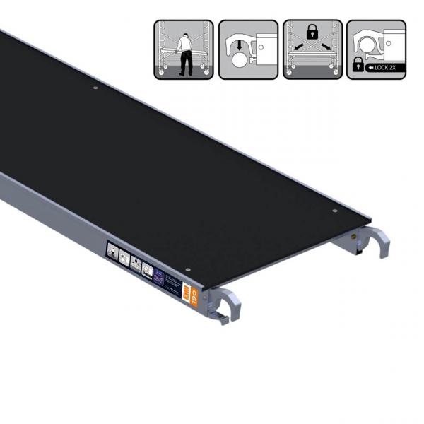 Movar Fibre Plattform o. Luke, 0.61 m breit 