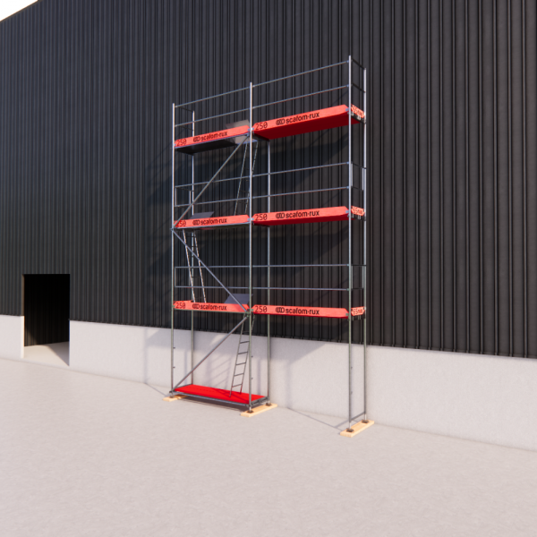 Rux Super Fassadengerüst 68m² | Komplettes Gerüstpaket – Feldlänge 2,5 m 