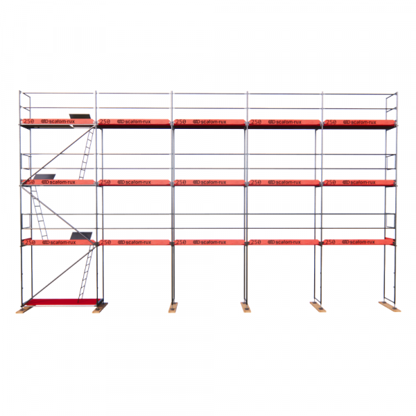 Rux Super Fassadengerüst 108m² | Komplettes Gerüstpaket – Feldlänge 2,5 m 