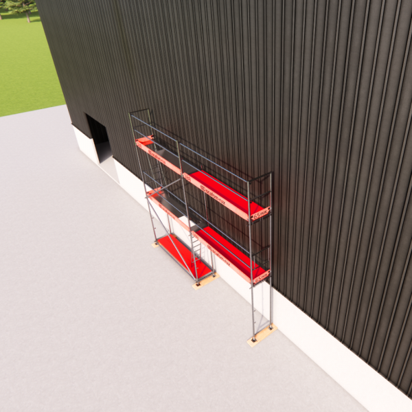 Rux Super Fassadengerüst 42m² | Komplettes Gerüstpaket – Feldlänge 3,00 m 