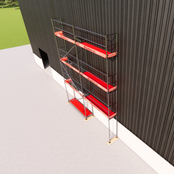 Rux Super Fassadengerüst 56m² | Komplettes Gerüstpaket – Feldlänge 3,00 m 