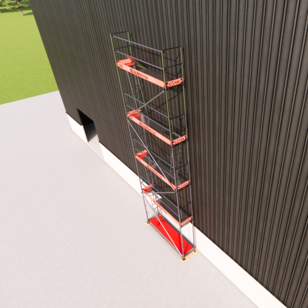 Rux Super Fassadengerüst 40m² | Komplettes Gerüstpaket – Feldlänge 3,00 m  