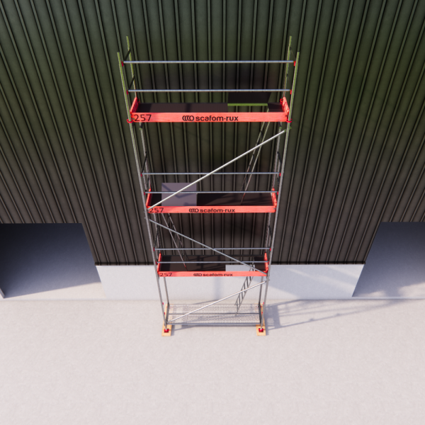 Rux Framescaff Fassadengerüst 29 m² | Komplettes Gerüstpaket - technisch kompatibel zu Layher 