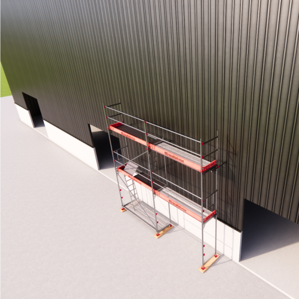 Rux Framescaff Fassadengerüst 37 m² | Komplettes Gerüstpaket - technisch kompatibel zu Layher 