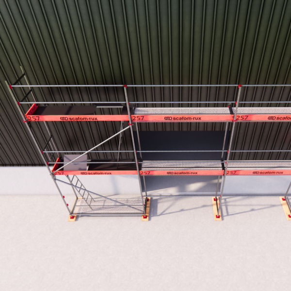 Rux Framescaff Fassadengerüst 52 m² | Komplettes Gerüstpaket - technisch kompatibel zu Layher 