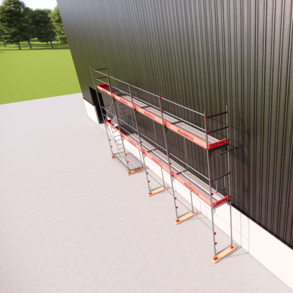 Rux Framescaff Fassadengerüst 68 m² | Komplettes Gerüstpaket - technisch kompatibel zu Layher 