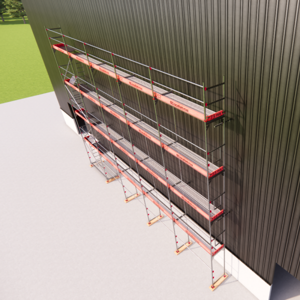 Rux Framescaff Fassadengerüst 166 m² | Komplettes Gerüstpaket - technisch kompatibel zu Layher 