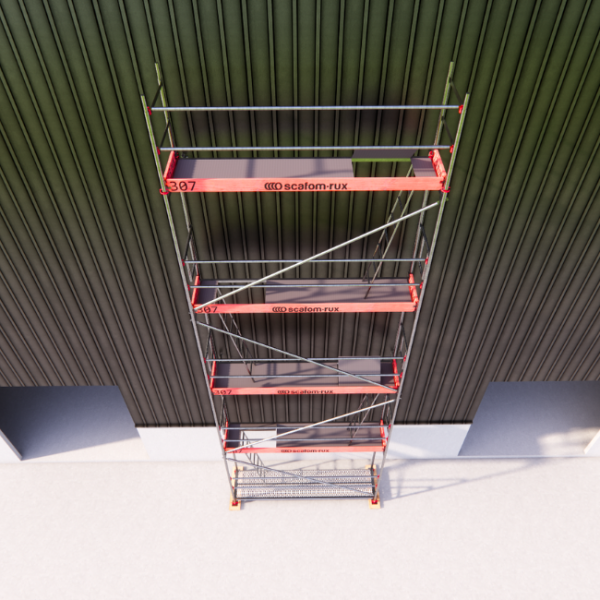 Rux Framescaff Fassadengerüst 41 m² | Komplettes Gerüstpaket - technisch kompatibel zu Layher 
