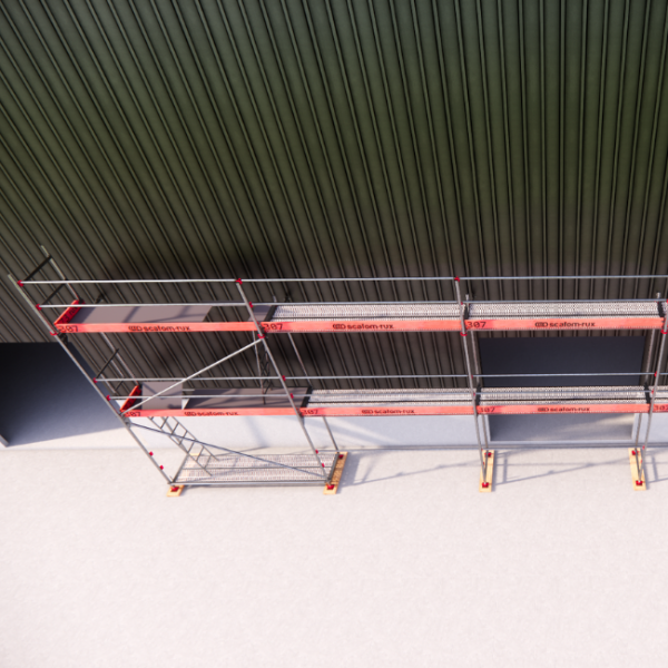 Rux Framescaff Fassadengerüst 98 m² | Komplettes Gerüstpaket - technisch kompatibel zu Layher 