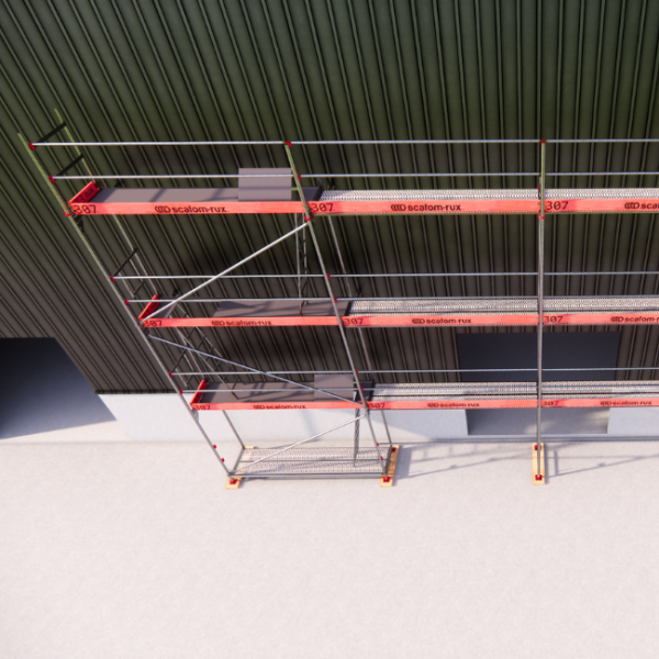 Rux Framescaff Fassadengerüst 108 m² | Komplettes Gerüstpaket - technisch kompatibel zu Layher 