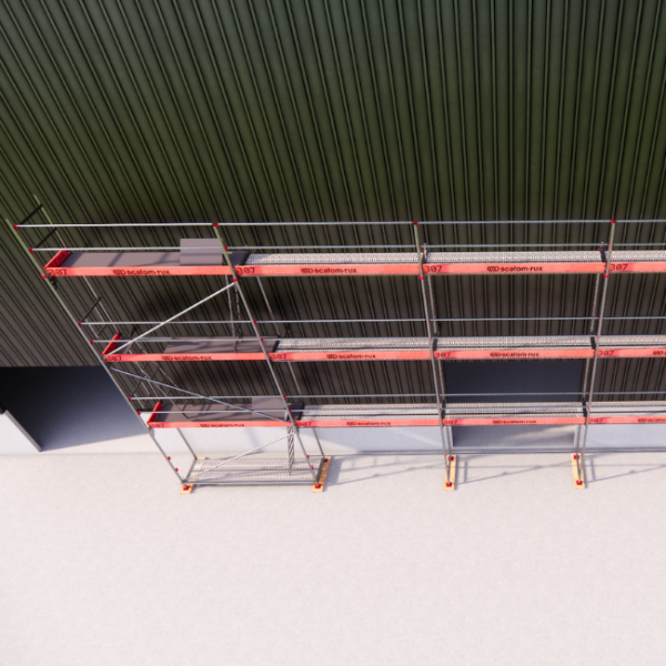 Rux Framescaff Fassadengerüst 131 m² | Komplettes Gerüstpaket - technisch kompatibel zu Layher 