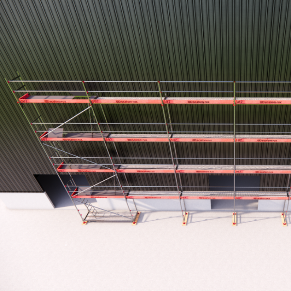 Rux Framescaff Fassadengerüst 194 m² | Komplettes Gerüstpaket - technisch kompatibel zu Layher 