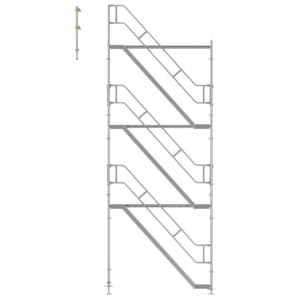 Gerüsttreppe Framescaff f. Blitz, Ausstiegshöhe 6 m 