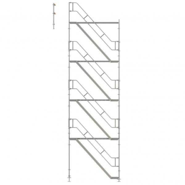 Gerüsttreppe Framescaff f. Blitz, Ausstiegshöhe 8 m 