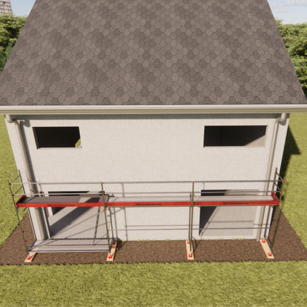 Rux Framescaff Fassadengerüst 41 m² | Komplettes Gerüstpaket - technisch kompatibel zu Layher 